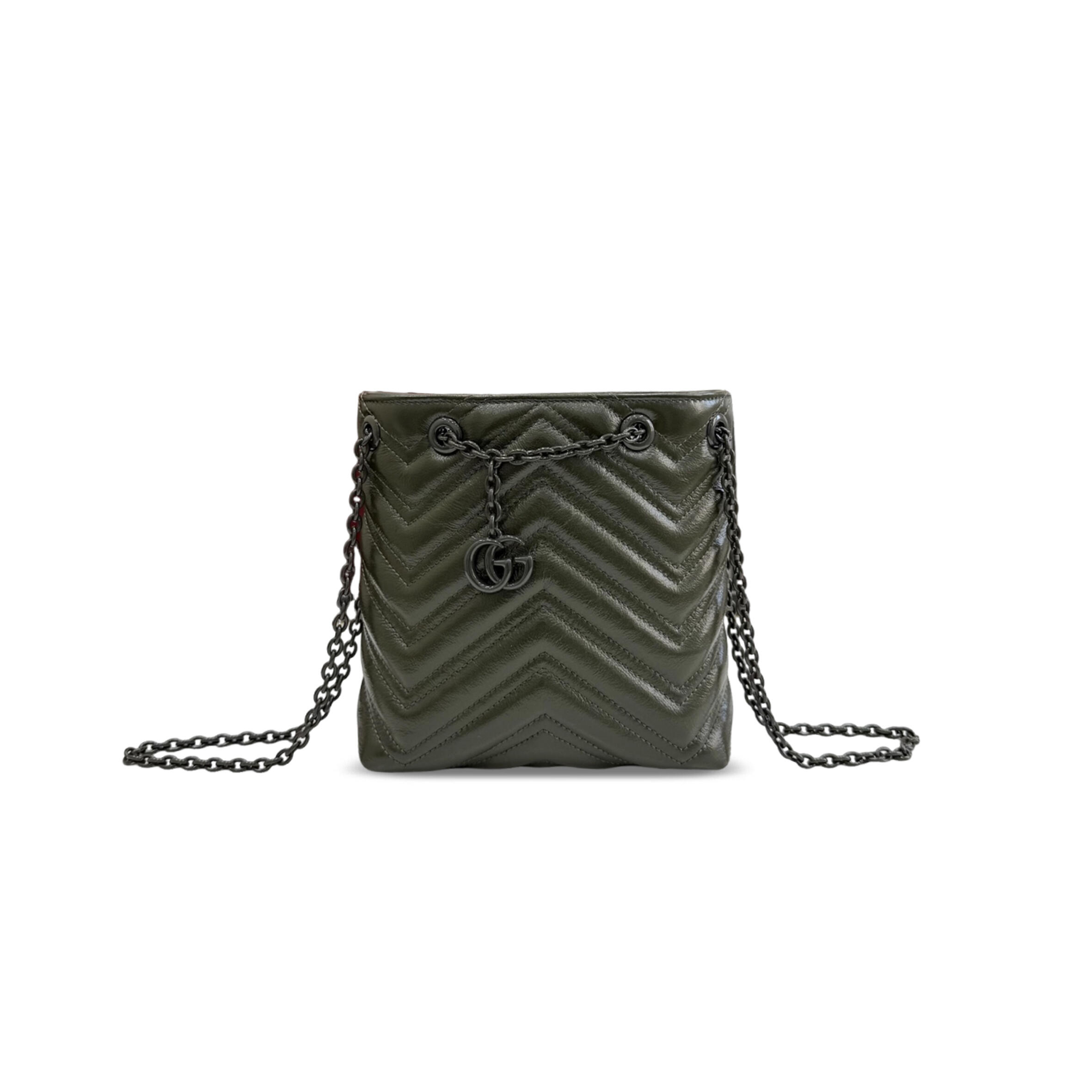 GUCCI GG MARMONT NANO BUCKET BAG 856404 (17*16*6.5cm)